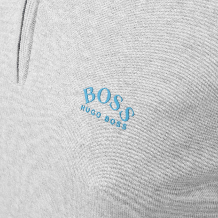 Alternative Image for ProductBOSS Ziston Half Zip Knitted Jumper Grey3